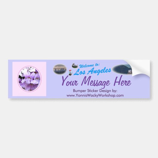 花#13 バンパーステッカー (正面)