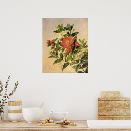 花, 1835 ポスター (キッチン)