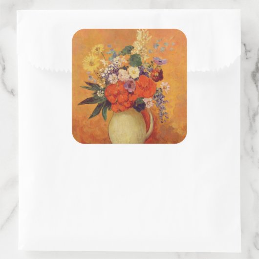 花， 1910#花# スクエアシール (バッグ)