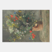 花(1)デカップトリオセットbyオーガストルノアール ラッピングペーパーシート (正面3)