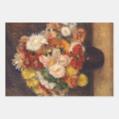 花(1)デカップトリオセットbyオーガストルノアール ラッピングペーパーシート (正面2)