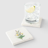 花： A011イエローレディースリッパ –  ストーンコースター (横)