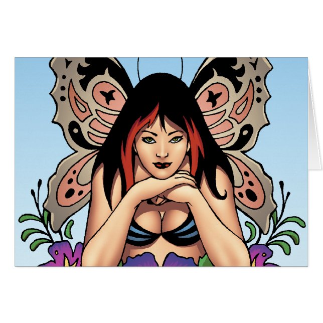 花、Alリオによる蝶翼を持つゴシックの妖精 (正面横)