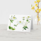 花 – Anenomes日本の カード (黄色い花)