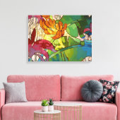 '花' - Arman Manookian キャンバスプリント (インサイチュ (リビング))
