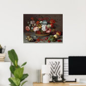 花 – Balthasar van der Astファインアートポスター ポスター (ホームオフィス)