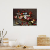 花 – Balthasar van der Astファインアートポスター ポスター (キッチン)