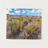 花 | Blooming Sagebrush California タペストリー (正面(横))