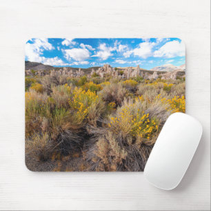 花 Blooming Sagebrush California マウスパッド