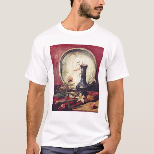 花、c.1886が付いているフィンセント・ファン・ゴッホ|の静物画 tシャツ (正面)