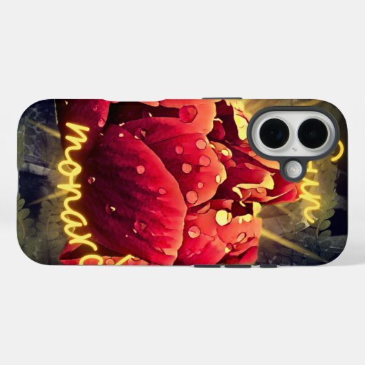 花 Case-Mate iPhoneケース (裏面 (横))