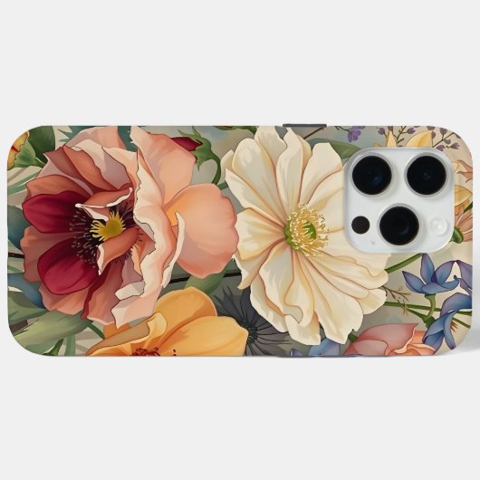 花 Case-Mate iPhoneケース (裏面 (横))