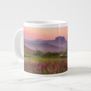花 Chiang Dao, Chiang Mai,タイ ジャンボコーヒーマグカップ