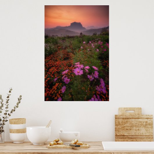 花 Chiang Dao, Chiang Mai,タイ ポスター (キッチン)