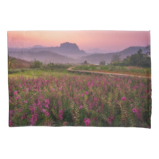 花 Chiang Dao, Chiang Mai,タイ 枕カバー (正面)