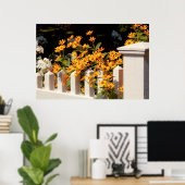 花 – Coreopsis – 夏の暖かさ ポスター (ホームオフィス)