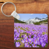花 | Crocus Pirin Mountain Park Bulgia キーホルダー (正面)