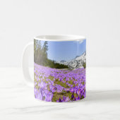 花 | Crocus Pirin Mountain Park Bulgia コーヒーマグカップ (正面左)