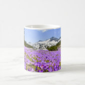 花 | Crocus Pirin Mountain Park Bulgia コーヒーマグカップ (中央)
