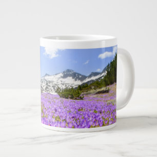 花 Crocus Pirin Mountain Park Bulgia ジャンボコーヒーマグカップ