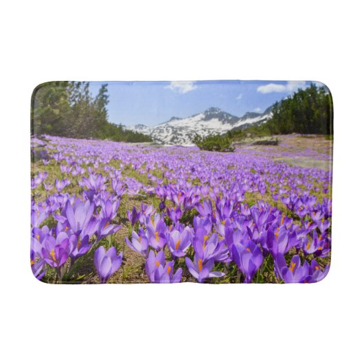 花 | Crocus Pirin Mountain Park Bulgia バスマット (正面)