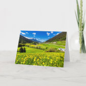 花 | Dandelion Canton of Grisons，スイス カード (正面)