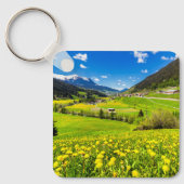 花 | Dandelion Canton of Grisons,スイス キーホルダー (正面)