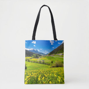 花   Dandelion Canton of Grisons，スイス トートバッグ