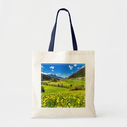 花 | Dandelion Canton of Grisons，スイス トートバッグ (正面)