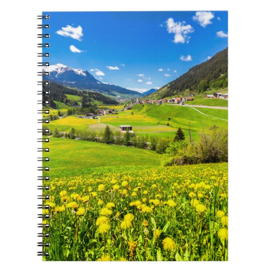 花 | Dandelion Canton of Grisons，スイス ノートブック (正面)