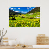 花 | Dandelion Canton of Grisons，スイス ポスター (キッチン)