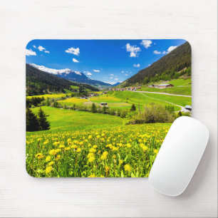 花 Dandelion Canton of Grisons,スイス マウスパッド
