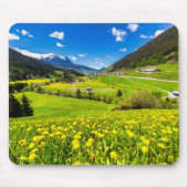 花 | Dandelion Canton of Grisons，スイス マウスパッド (正面)