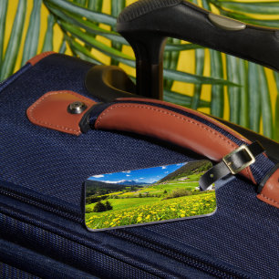 花   Dandelion Canton of Grisons，スイス ラゲッジタグ