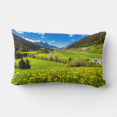 花 | Dandelion Canton of Grisons，スイス ランバークッション (裏面)