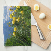 花 | Eiger Monch Swiss Alps キッチンタオル (四つ折り)