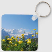 花 | Eiger Monch Swiss Alps キーホルダー (裏面)