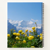 花 | Eiger Monch Swiss Alps ノートブック (裏面)