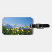 花 | Eiger Monch Swiss Alps ラゲッジタグ (正面横)