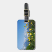 花 | Eiger Monch Swiss Alps ラゲッジタグ (正面縦)