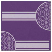 花(Flower Of Life)バナー（白） ファブリック (クローズアップ)