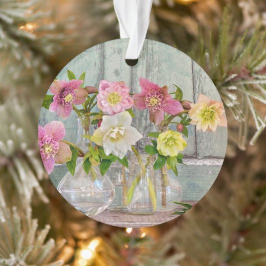 花 | Hellebores in Vases オーナメント (ツリー)