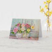 花 | Hellebores in Vases カード (黄色い花)