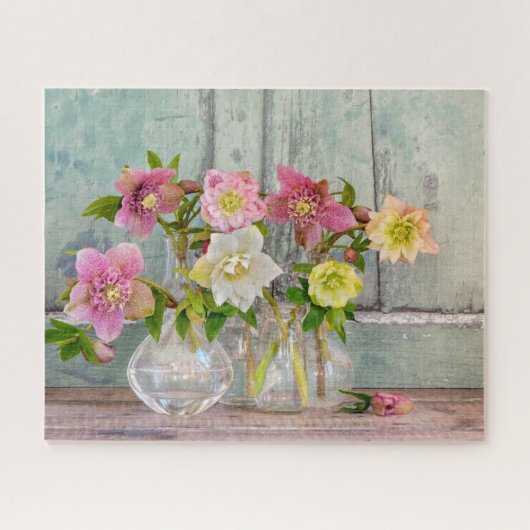 花 | Hellebores in Vases ジグソーパズル (横)