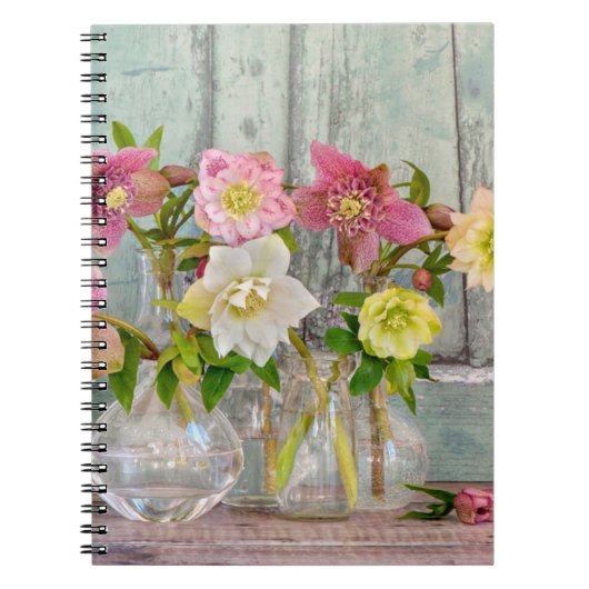 花 | Hellebores in Vases ノートブック (正面)