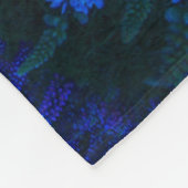 花 | Lupines Blooming at Night Lake Tekapo フリースブランケット (角)