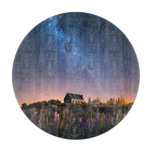 花 | Lupines Blooming Lake Tekapo New Zealand カッティングボード (正面)