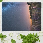 花 | Lupines Blooming Lake Tekapo New Zealand キッチンタオル (折り畳み)