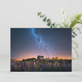 花 | Lupines Blooming Lake Tekapo New Zealand サンキューカード (スタンド正面)