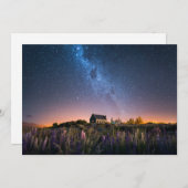 花 | Lupines Blooming Lake Tekapo New Zealand サンキューカード (正面/裏面)